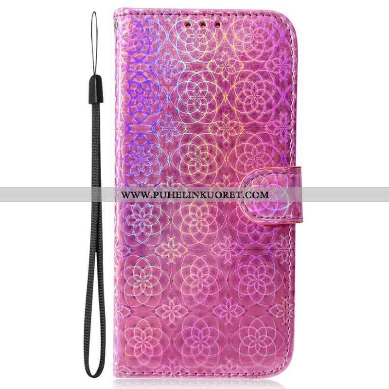 Nahkakotelo Xiaomi 13 Pro Suojaketju Kuori Strappy Disco Style