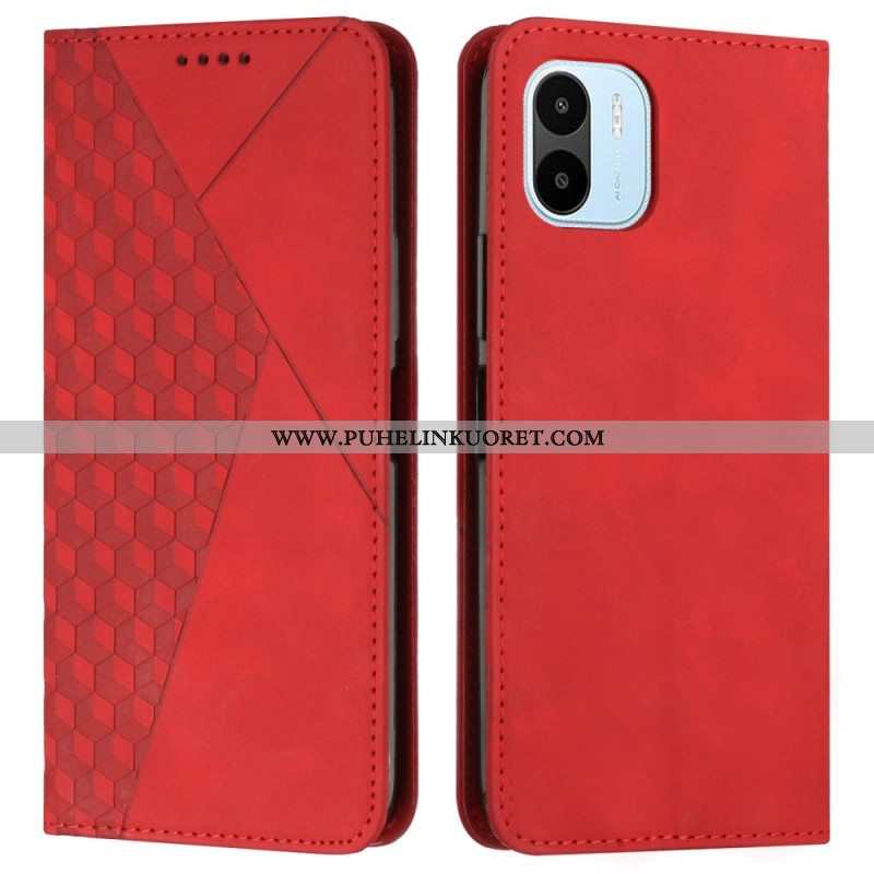 Puhelinkuoret Xiaomi Redmi A1 Kotelot Flip Cubic Style Skin-touch