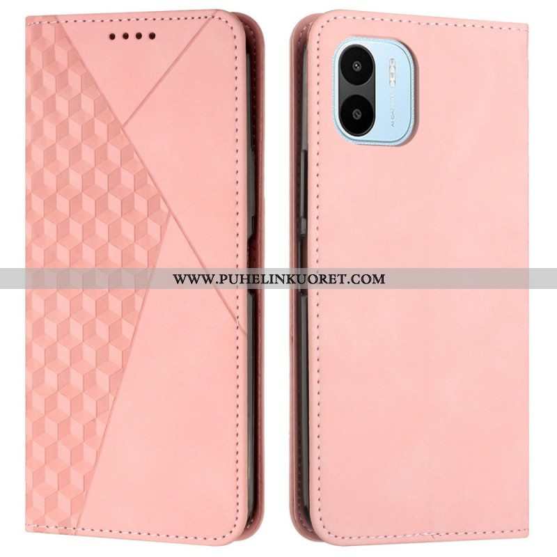 Puhelinkuoret Xiaomi Redmi A1 Kotelot Flip Cubic Style Skin-touch