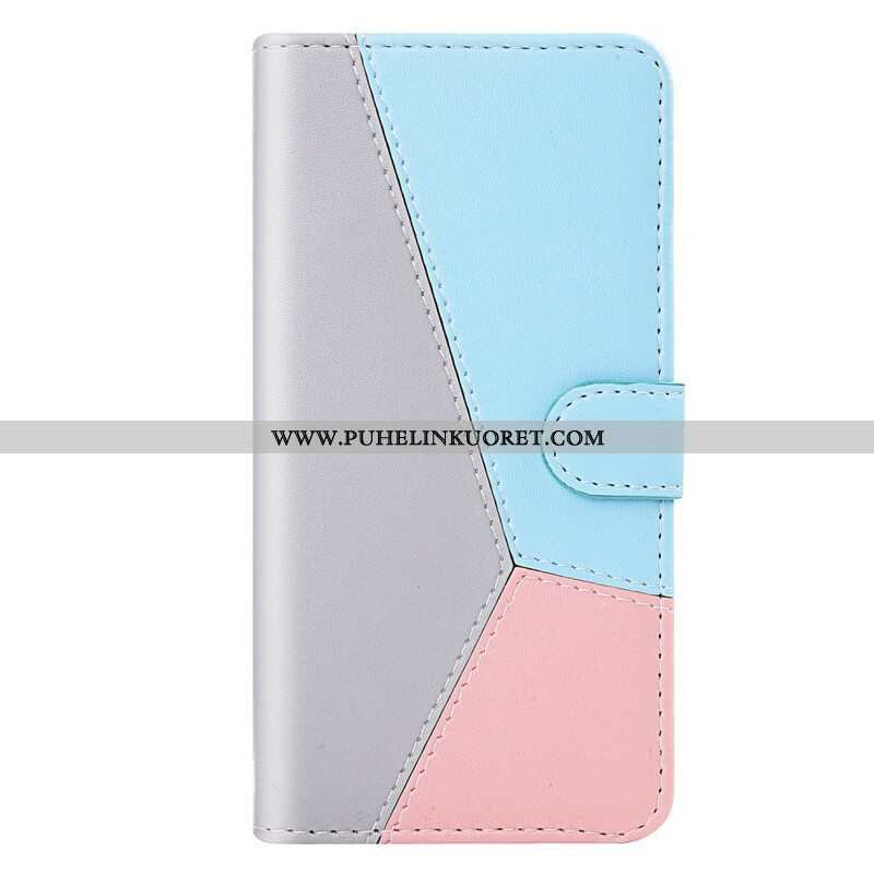 Kotelot Xiaomi Redmi Note 10 / 10S Tricolor Leather Effect