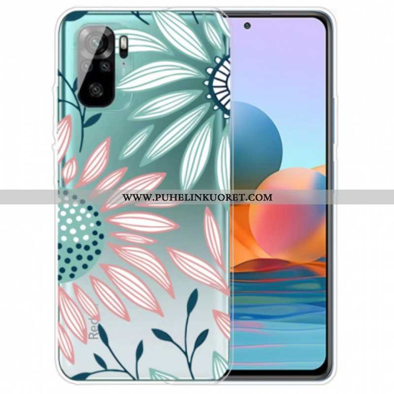 Case Xiaomi Redmi Note 10 / 10S Läpinäkyvä Yksi Kukka