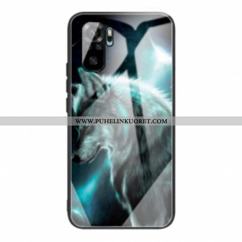 Kuori Xiaomi Redmi Note 10 / 10S Tempered Glass Wolf