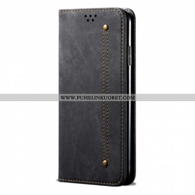 Puhelinkuoret Xiaomi Redmi Note 10 / 10S Kotelot Flip Denim Kangas