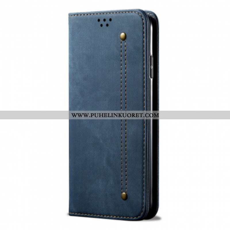 Puhelinkuoret Xiaomi Redmi Note 10 / 10S Kotelot Flip Denim Kangas