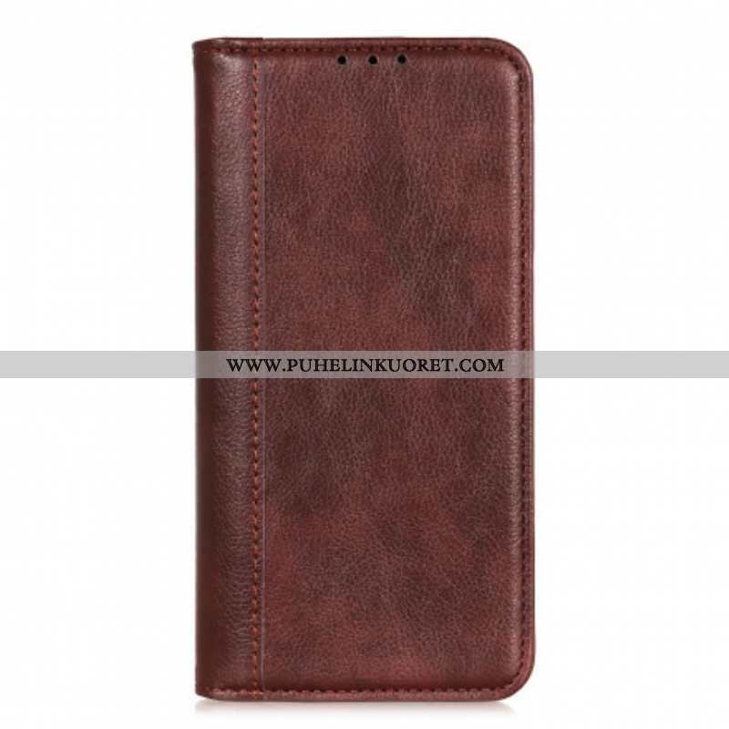 Puhelinkuoret Xiaomi Redmi Note 10 / 10S Kotelot Flip Litchi Split Leather -versio