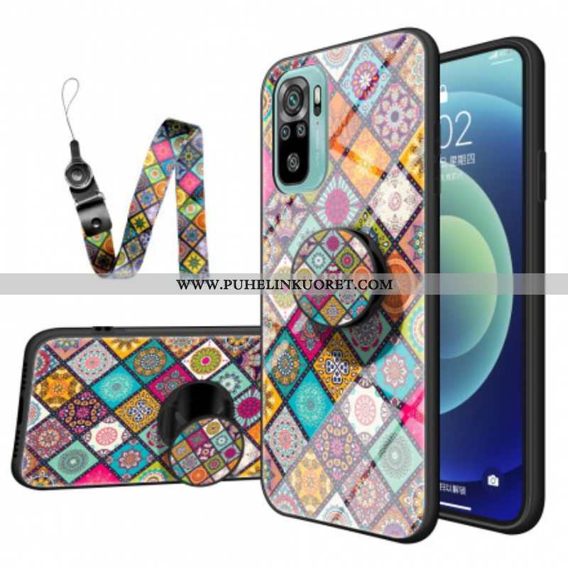 Kuori Xiaomi Redmi Note 10 / 10S Patchwork Magneettipidike