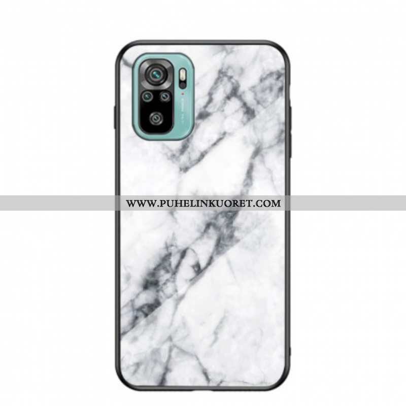 Kuori Xiaomi Redmi Note 10 / 10S Tempered Glass Marble Colors