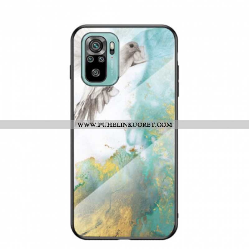 Kuori Xiaomi Redmi Note 10 / 10S Tempered Glass Marble Colors