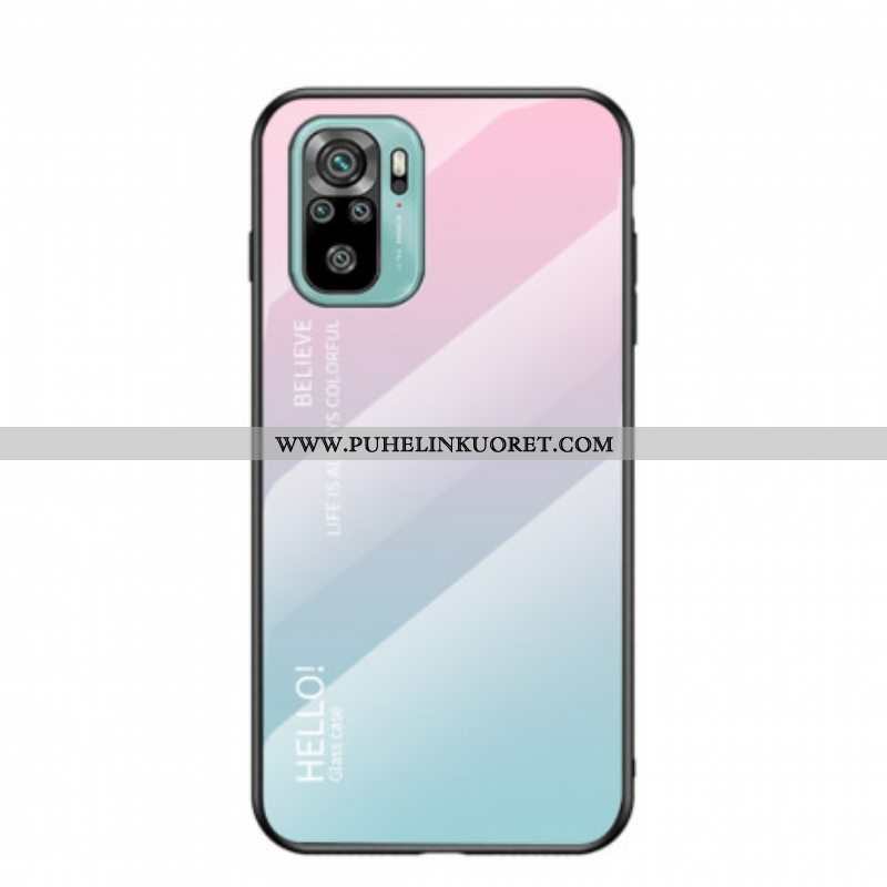 Kuori Xiaomi Redmi Note 10 / 10S Tempered Glass Hei