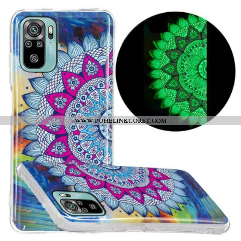 Case Xiaomi Redmi Note 10 / 10S Fluoresoiva Värillinen Mandala