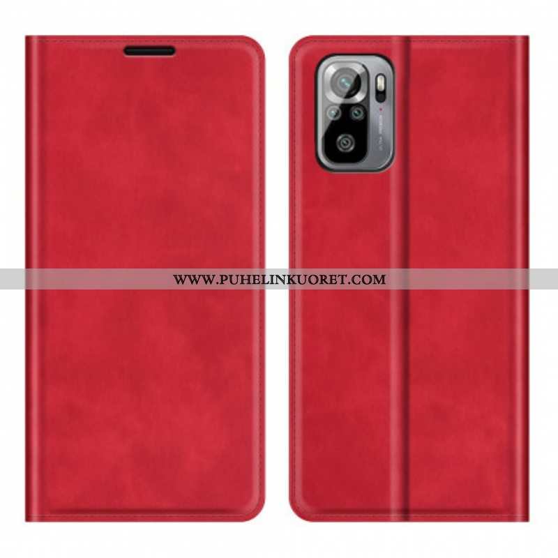 Puhelinkuoret Xiaomi Redmi Note 10 / 10S Kotelot Flip Skin-touch