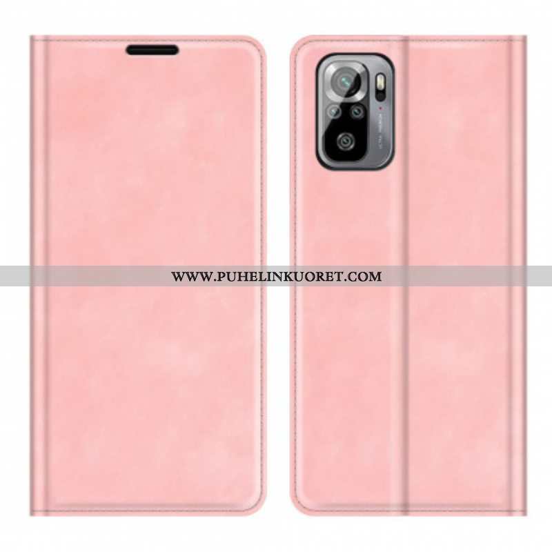 Puhelinkuoret Xiaomi Redmi Note 10 / 10S Kotelot Flip Skin-touch