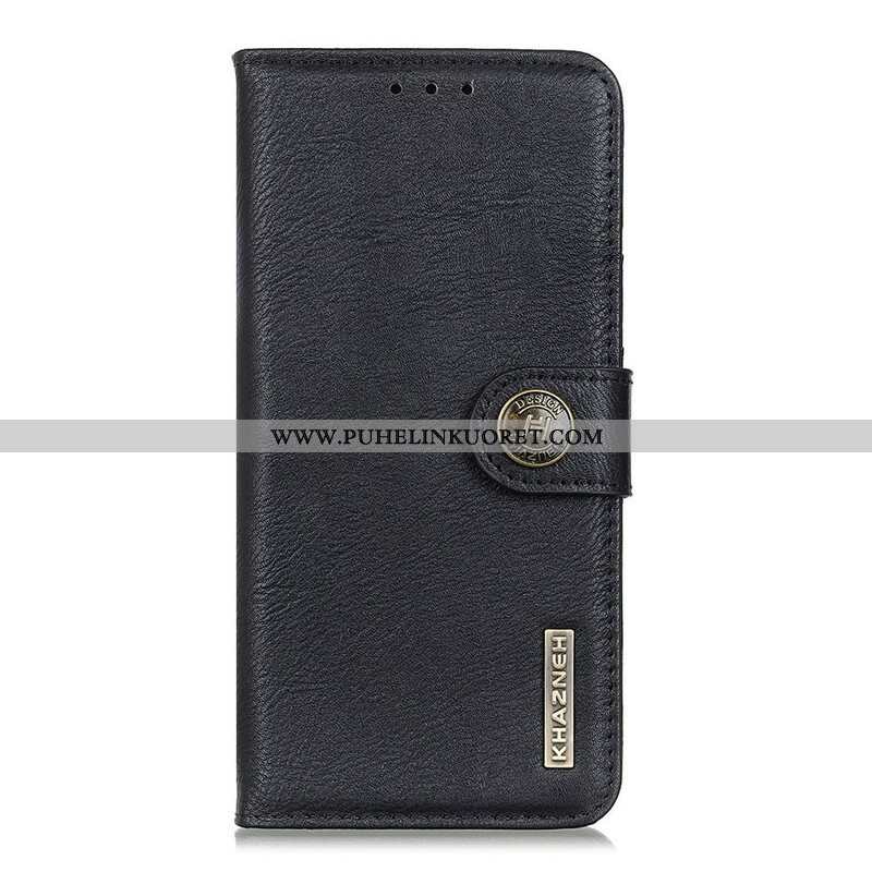 Flip Case Xiaomi Redmi Note 10 5G Khazneh Retro Halkaistu Keinonahka