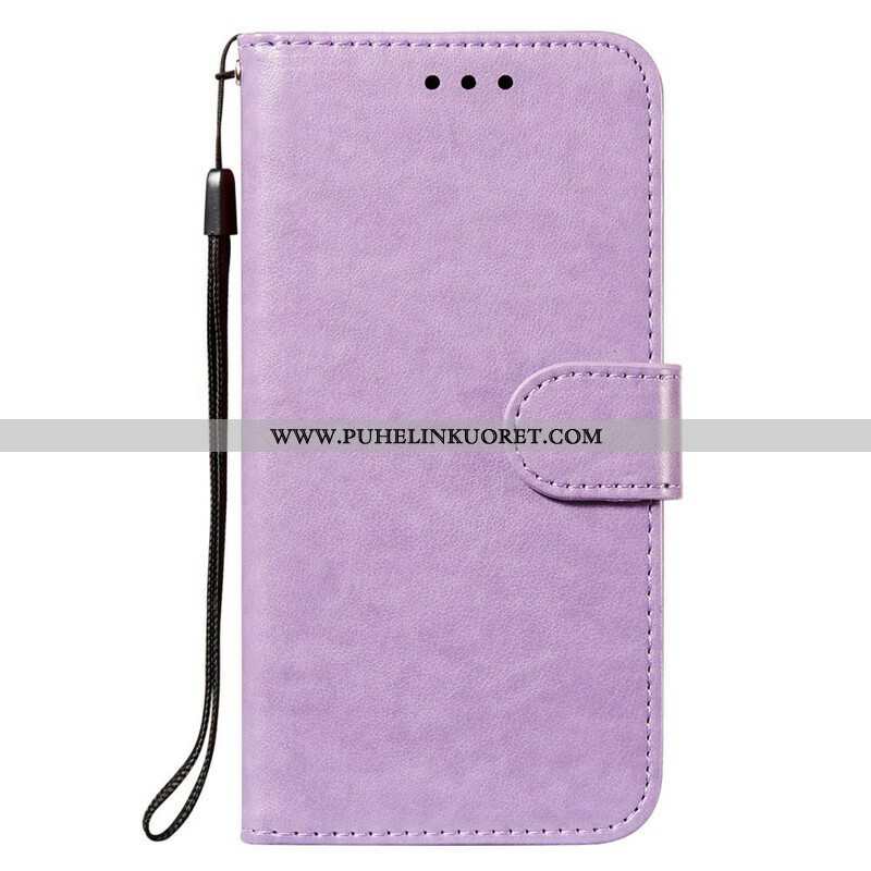 Flip Case Xiaomi Redmi Note 10 5G Nahkainen Muotoilu Hihnalla