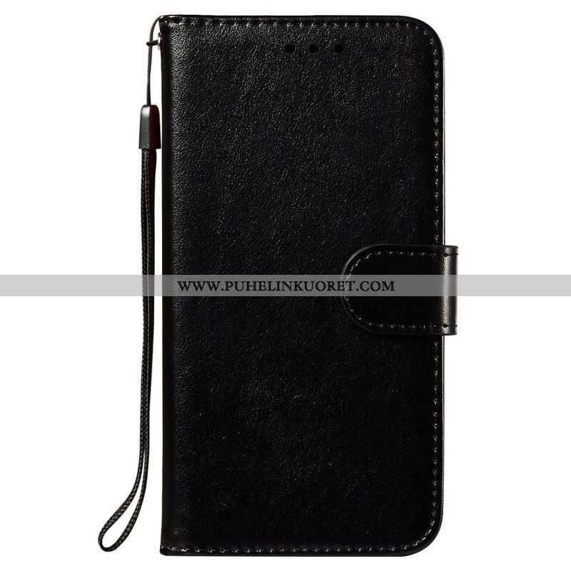 Flip Case Xiaomi Redmi Note 10 5G Nahkainen Muotoilu Hihnalla