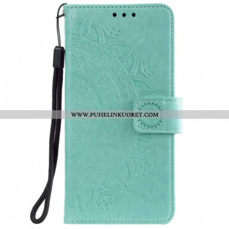 Nahkakotelo Xiaomi Redmi Note 10 5G Auringon Mandala