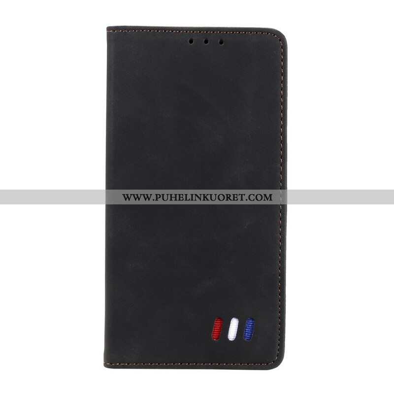 Puhelinkuoret Xiaomi Redmi Note 10 5G Kotelot Flip Tricolor Nahkatyyli