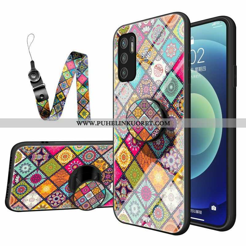 Kuori Xiaomi Redmi Note 10 5G Patchwork Magneettipidike