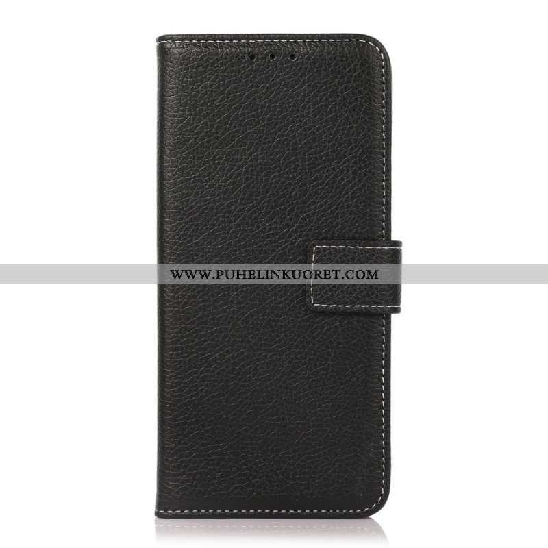 Flip Case Xiaomi Redmi Note 10 Pro Litsi Paljaat Saumat