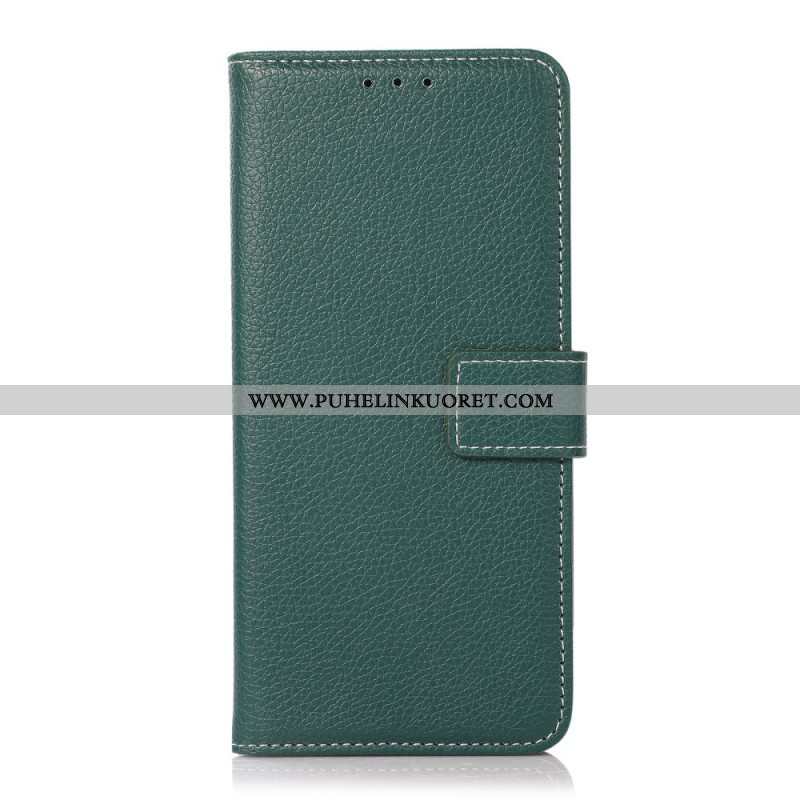 Flip Case Xiaomi Redmi Note 10 Pro Litsi Paljaat Saumat