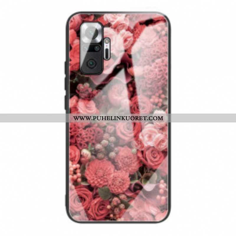 Kuori Xiaomi Redmi Note 10 Pro Rose Flowers Karkaistu Lasi