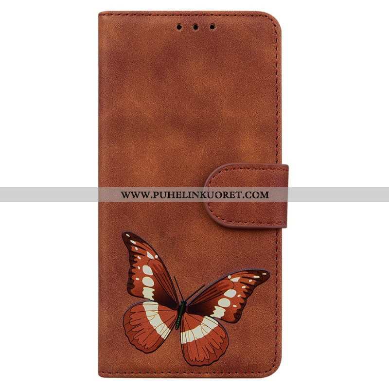 Flip Case Xiaomi Redmi Note 10 Pro Skin Touch Butterfly