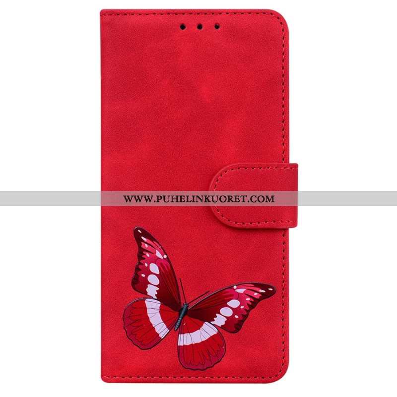 Flip Case Xiaomi Redmi Note 10 Pro Skin Touch Butterfly