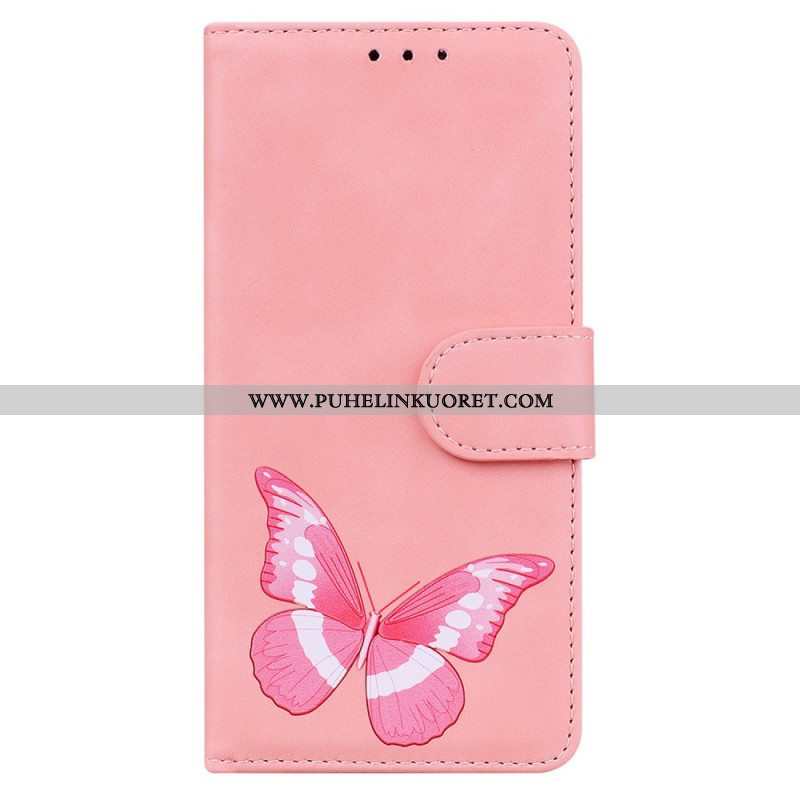 Flip Case Xiaomi Redmi Note 10 Pro Skin Touch Butterfly