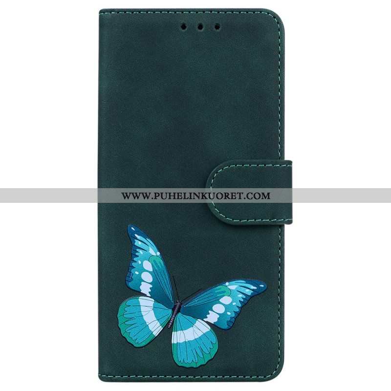 Flip Case Xiaomi Redmi Note 10 Pro Skin Touch Butterfly