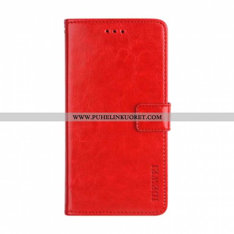 Flip Case Xiaomi Redmi Note 10 Pro Nahkajäljitelmä Idewei