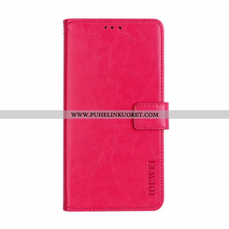 Flip Case Xiaomi Redmi Note 10 Pro Nahkajäljitelmä Idewei