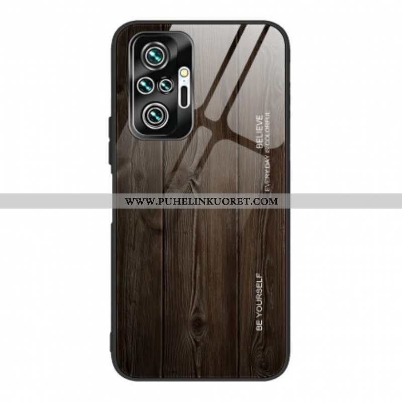 Kuori Xiaomi Redmi Note 10 Pro Wood Design Karkaistu Lasi