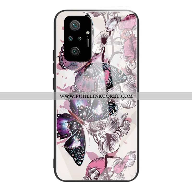 Kuori Xiaomi Redmi Note 10 Pro Butterflies Variation Karkaistu Lasi