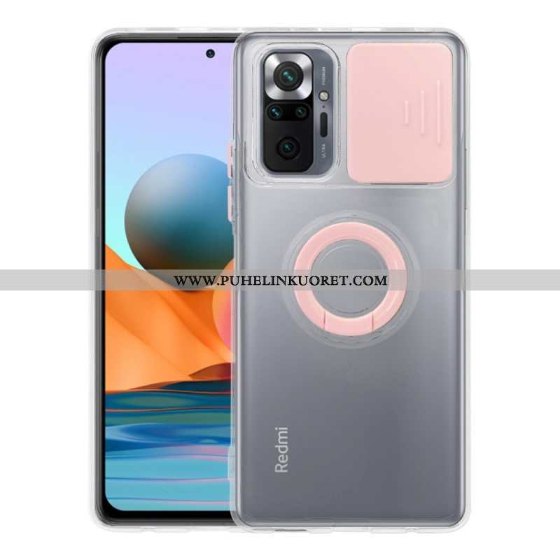 Case Xiaomi Redmi Note 10 Pro Kameran Kansi Jalustalla