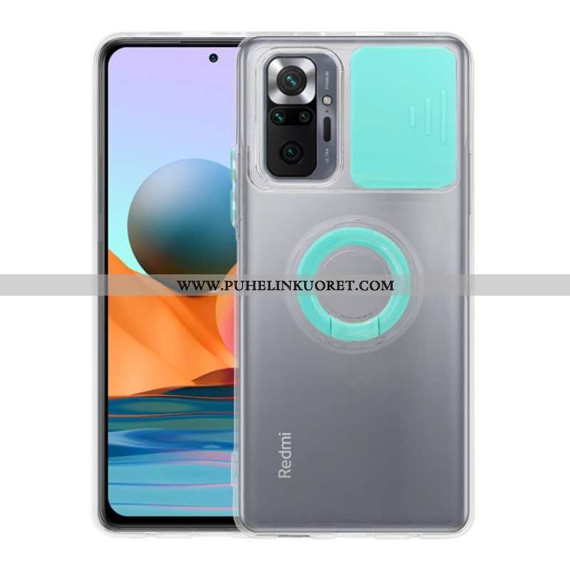 Case Xiaomi Redmi Note 10 Pro Kameran Kansi Jalustalla