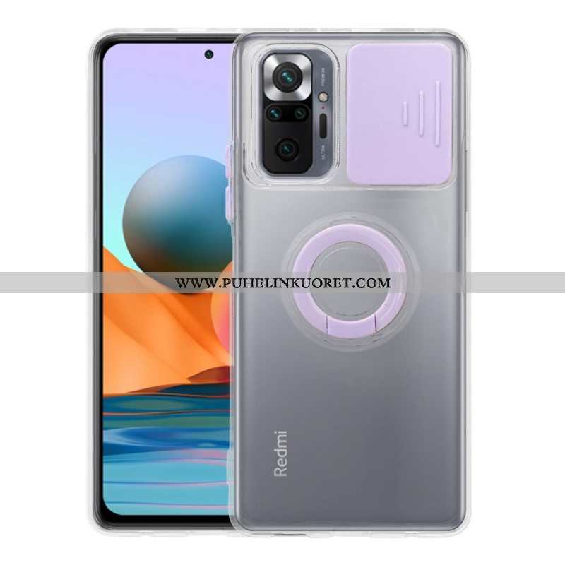 Case Xiaomi Redmi Note 10 Pro Kameran Kansi Jalustalla