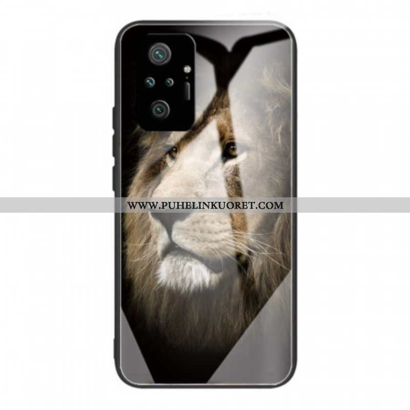 Kuori Xiaomi Redmi Note 10 Pro Lion Head Karkaistu Lasi