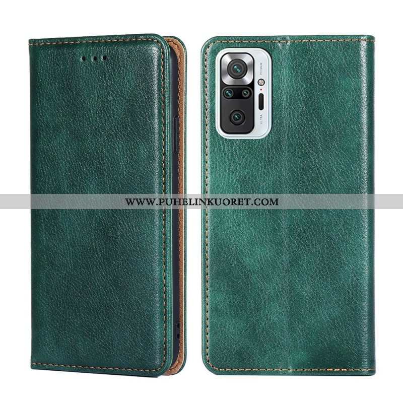 Puhelinkuoret Xiaomi Redmi Note 10 Pro Kotelot Flip Vintage Nahkatyyli