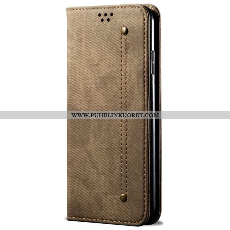 Puhelinkuoret Xiaomi Redmi Note 11 / 11S Kotelot Flip Denim Kangas