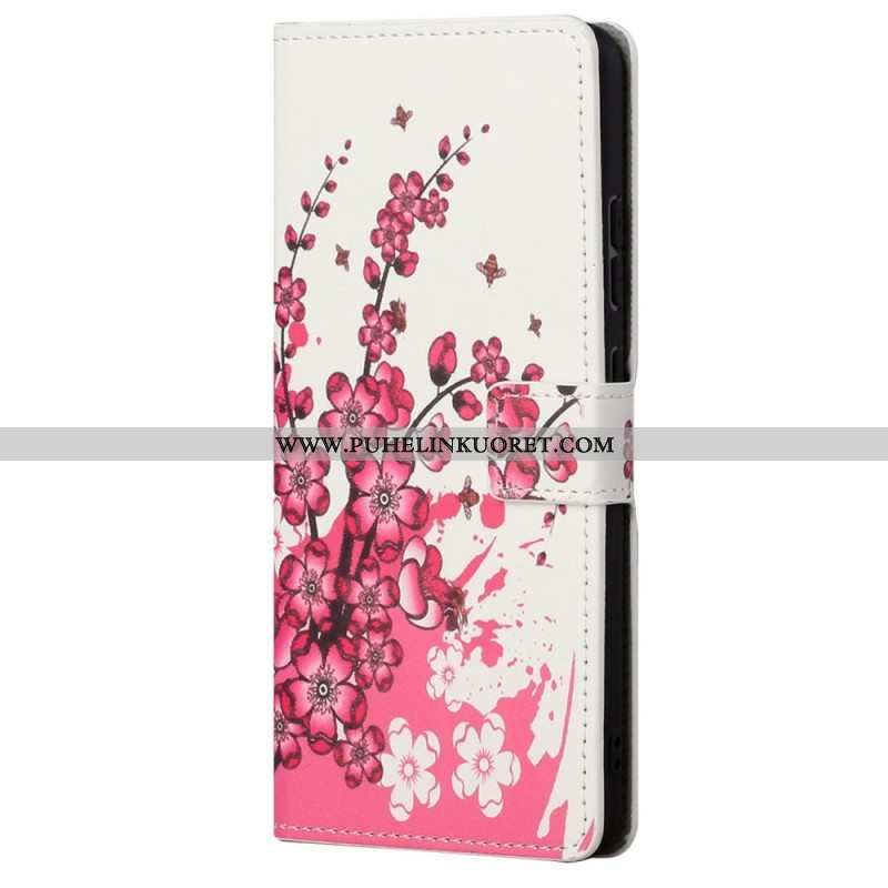 Flip Case Xiaomi Redmi Note 11 / 11S Trooppiset Kukat