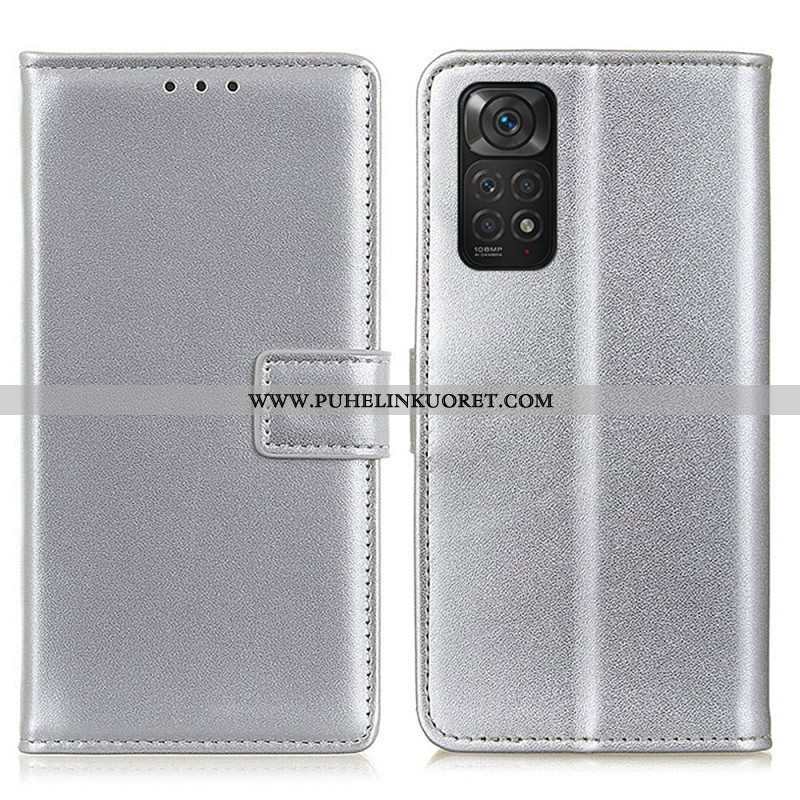 Flip Case Xiaomi Redmi Note 11 / 11S Tavallista Keinonahkaa