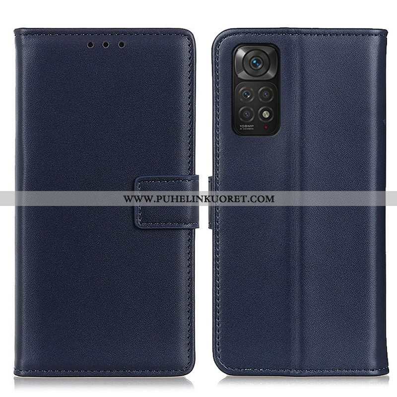 Flip Case Xiaomi Redmi Note 11 / 11S Tavallista Keinonahkaa