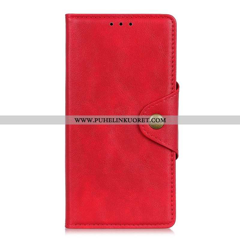 Kotelot Xiaomi Redmi Note 11 / 11S Keinonahkainen Nappi