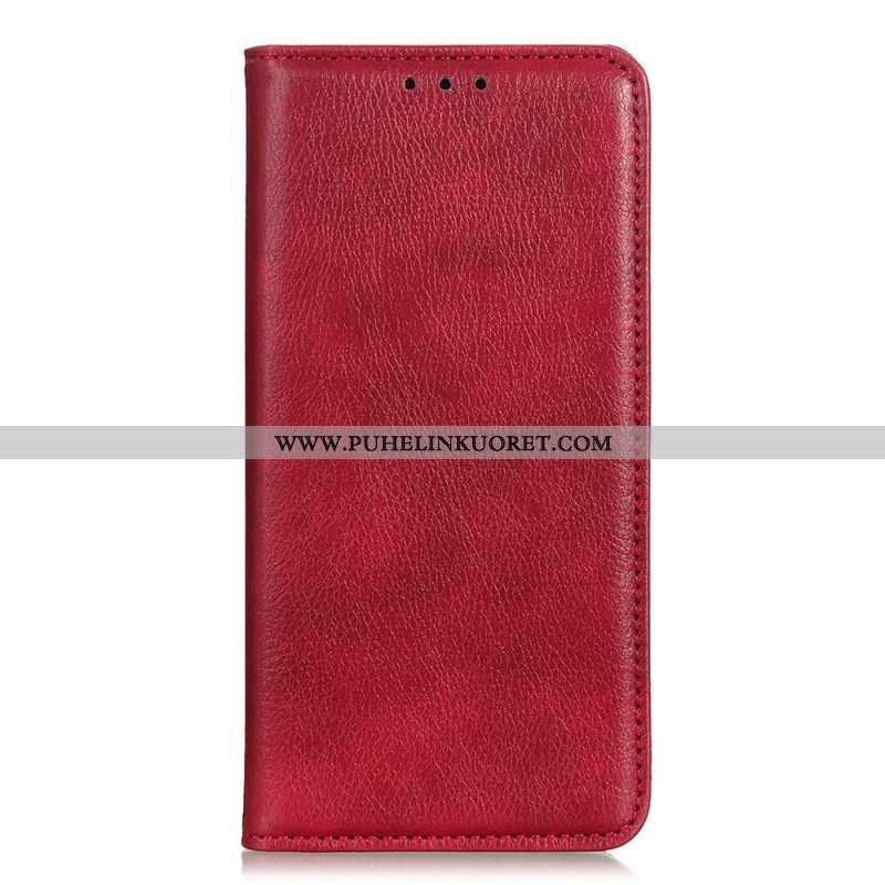 Puhelinkuoret Xiaomi Redmi Note 11 / 11S Kotelot Flip Litsi Haljasnahan Rakenne