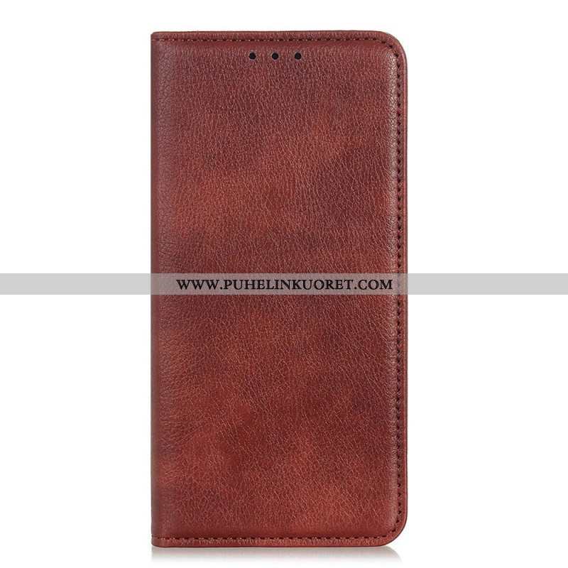 Puhelinkuoret Xiaomi Redmi Note 11 / 11S Kotelot Flip Litsi Haljasnahan Rakenne