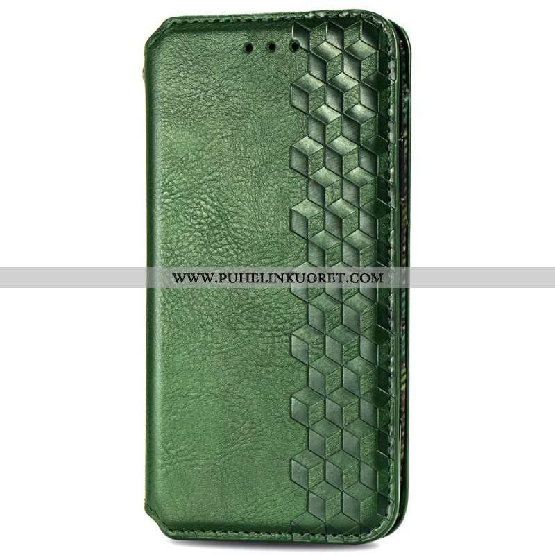 Puhelinkuoret Xiaomi Redmi Note 11 / 11S Kotelot Flip Nahkaefekti Diamond Texture