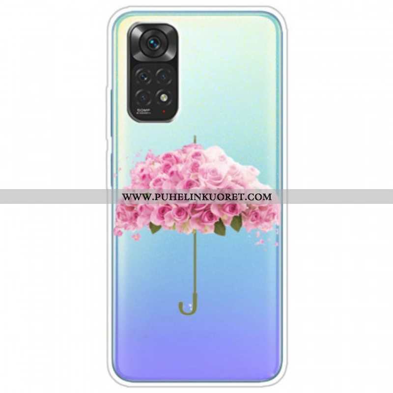 Case Xiaomi Redmi Note 11 / 11S Sateenvarjo Ruusuissa