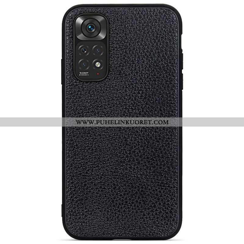 Case Xiaomi Redmi Note 11 / 11S Aitoa Litsi-nahkaa