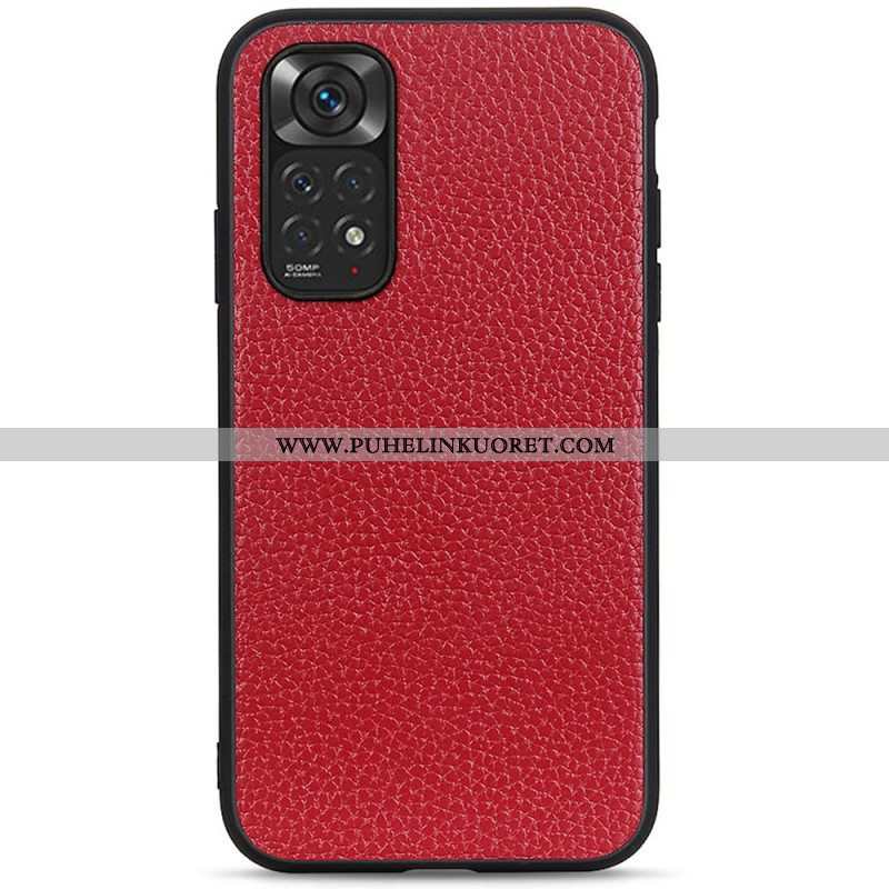 Case Xiaomi Redmi Note 11 / 11S Aitoa Litsi-nahkaa