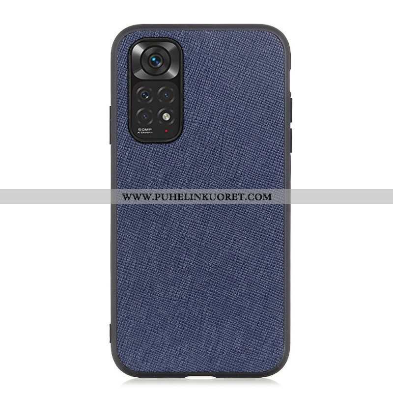 Case Xiaomi Redmi Note 11 / 11S Aitoa Teksturoitua Nahkaa